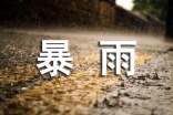 暴雨的詩句